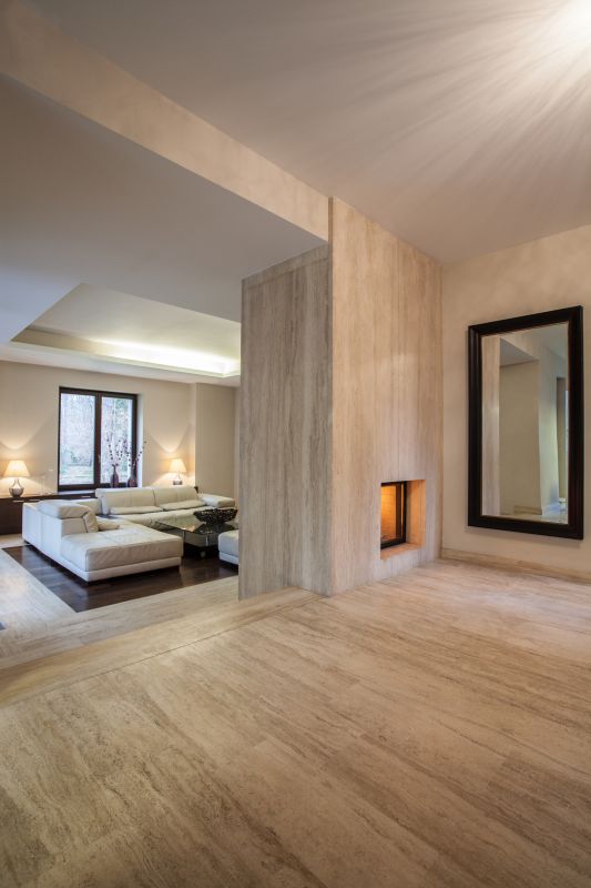 Polished Travertine Surfaces